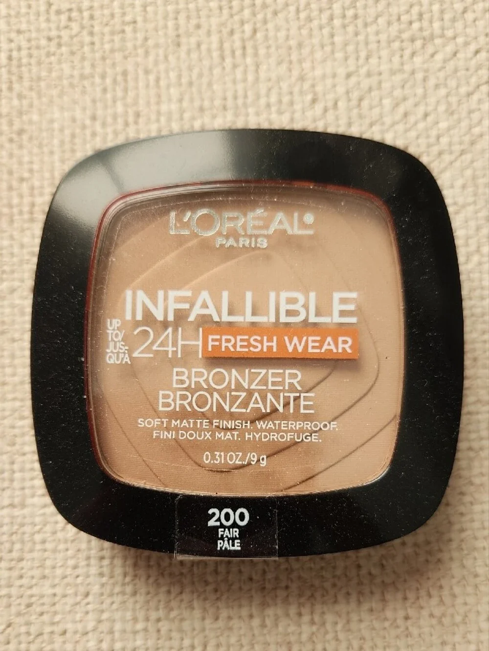 L'Oreal Infallible Fresh Wear Bronzer 200 Fair - Warm Tan